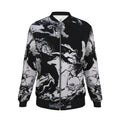 Veste bomber, motif LE CHEVAL ET SA CAVALIÈRE, d'après une toile d'Antoine Gerber