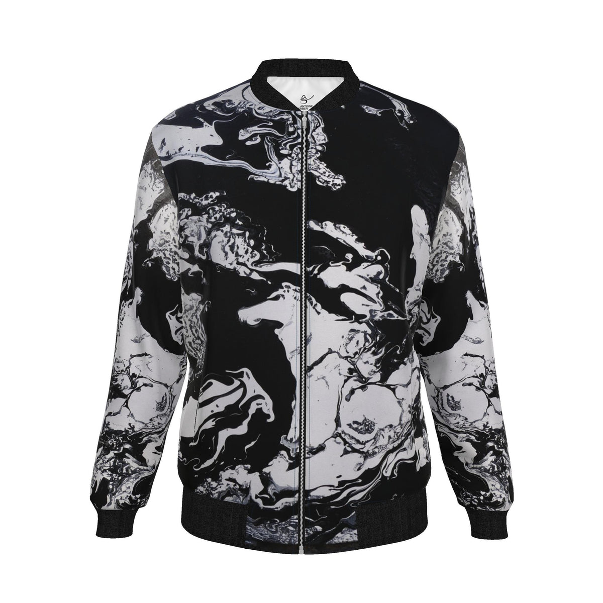 Veste bomber, motif LE CHEVAL ET SA CAVALIÈRE, d'après une toile d'Antoine Gerber