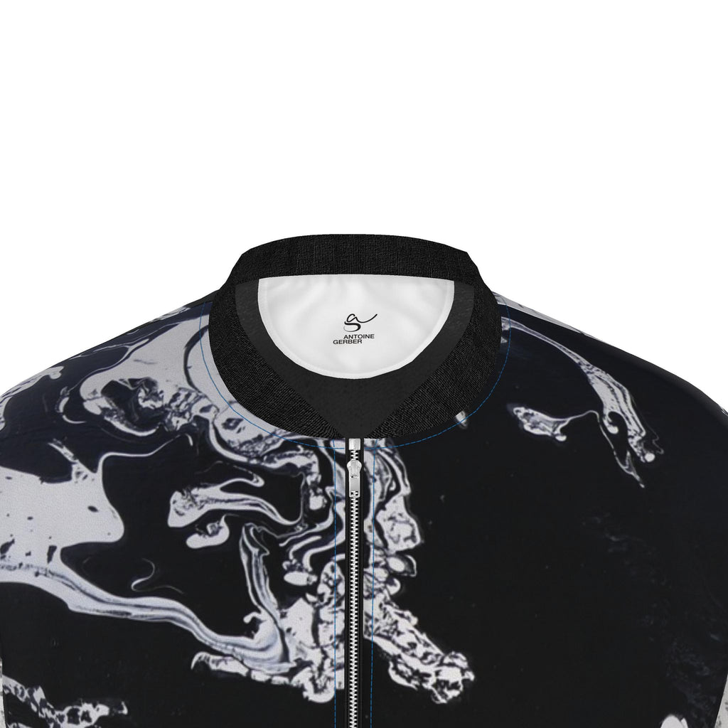 Veste bomber, motif LE CHEVAL ET SA CAVALIÈRE, d'après une toile d'Antoine Gerber, vue 3