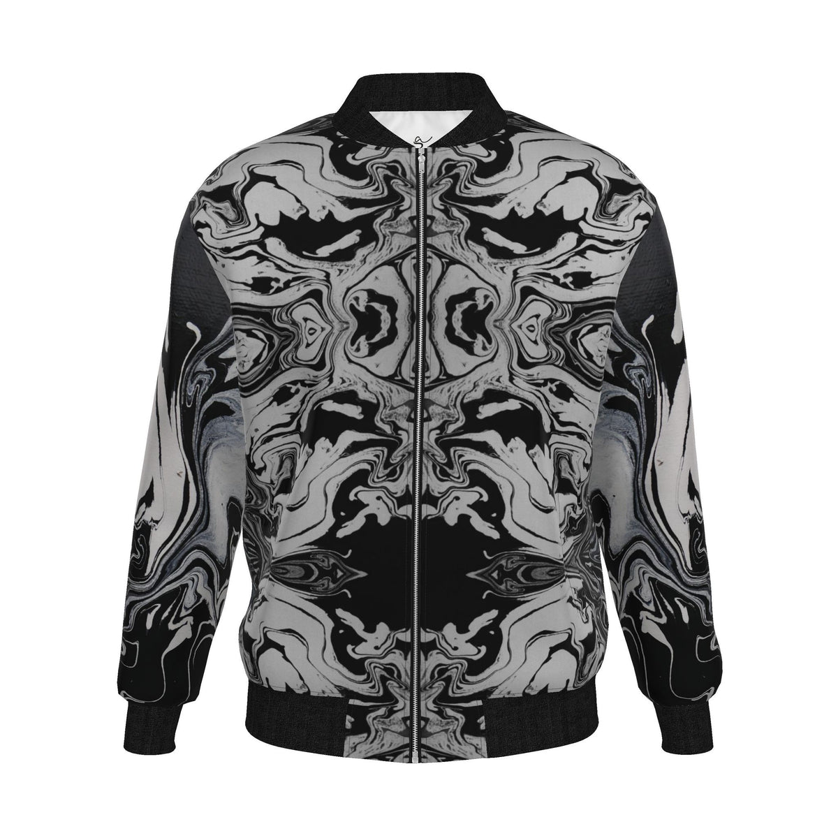 Veste bomber, motif L'ANGE FOU, d'après une toile d'Antoine Gerber