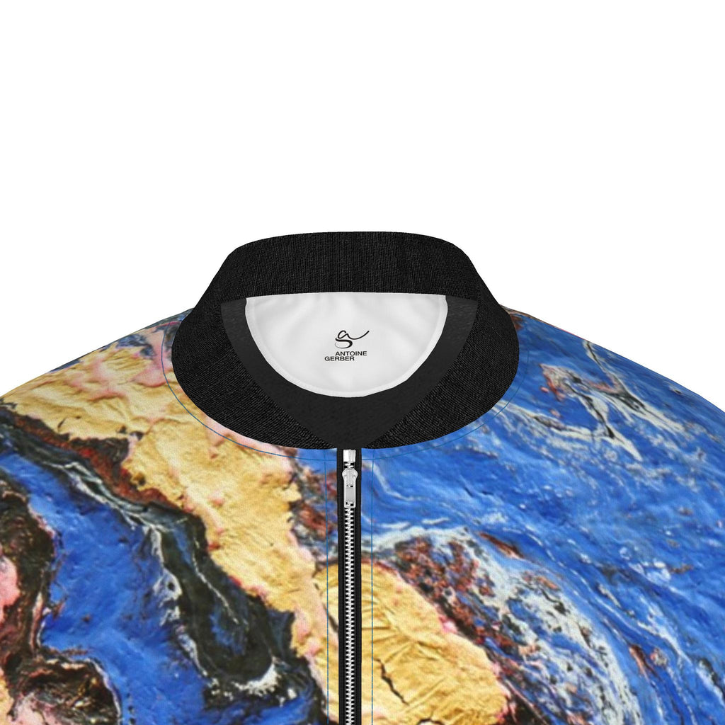Veste bomber, motif LA RIVIÈRE DORÉE, d'après une toile d'Antoine Gerber, vue 4