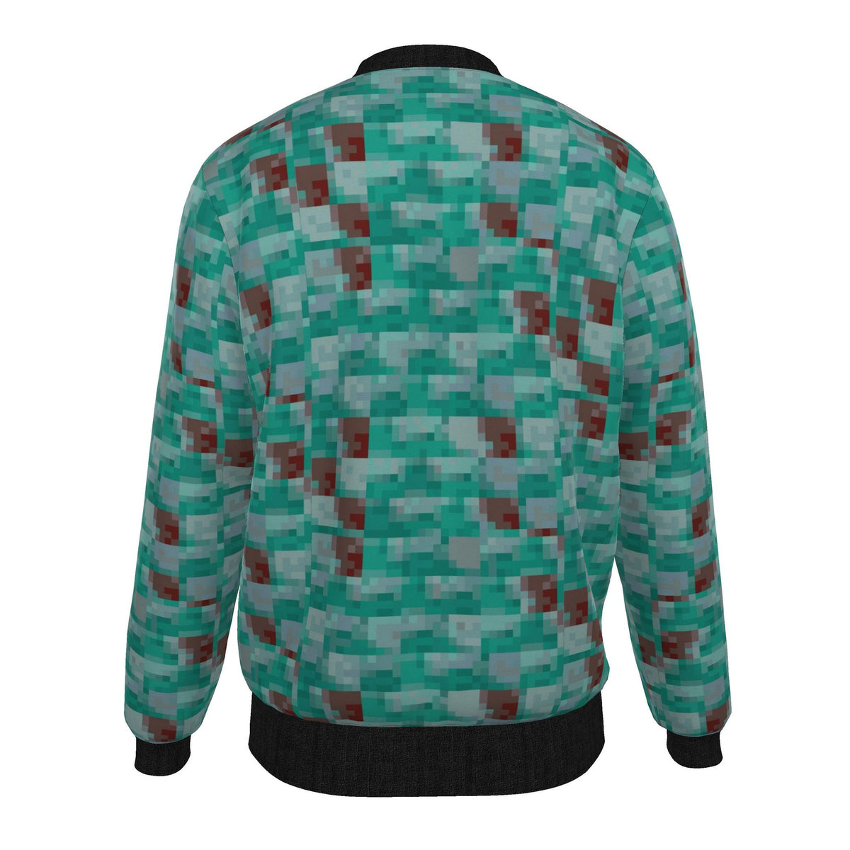 Veste bomber, motif LE POISSON DES CARAÏBES, d'après une toile d'Antoine Gerber, vue 2
