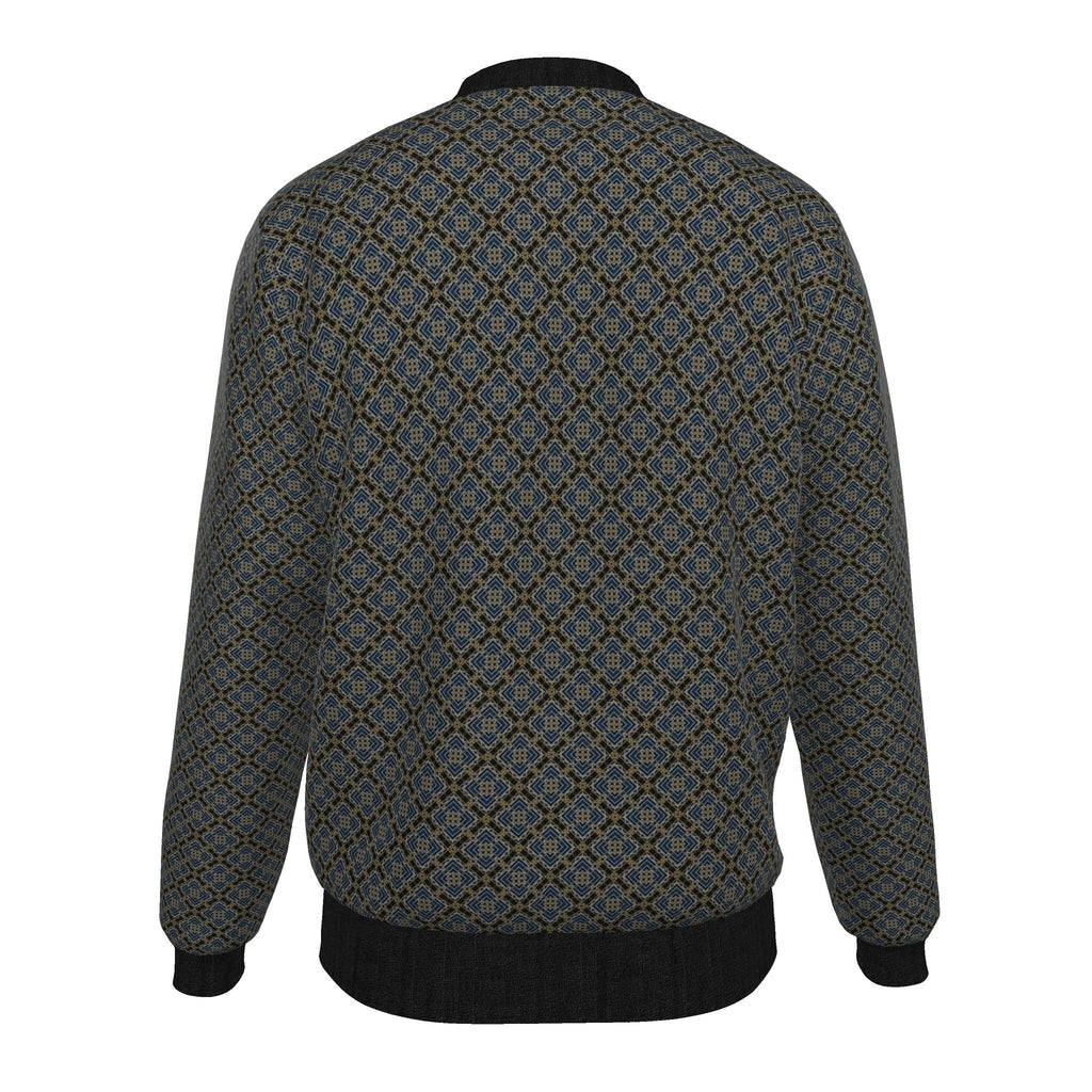 Veste bomber, motif LES CORDES DORÉES DU LABYRINTHE, d'après une toile d'Antoine Gerber, vue 2