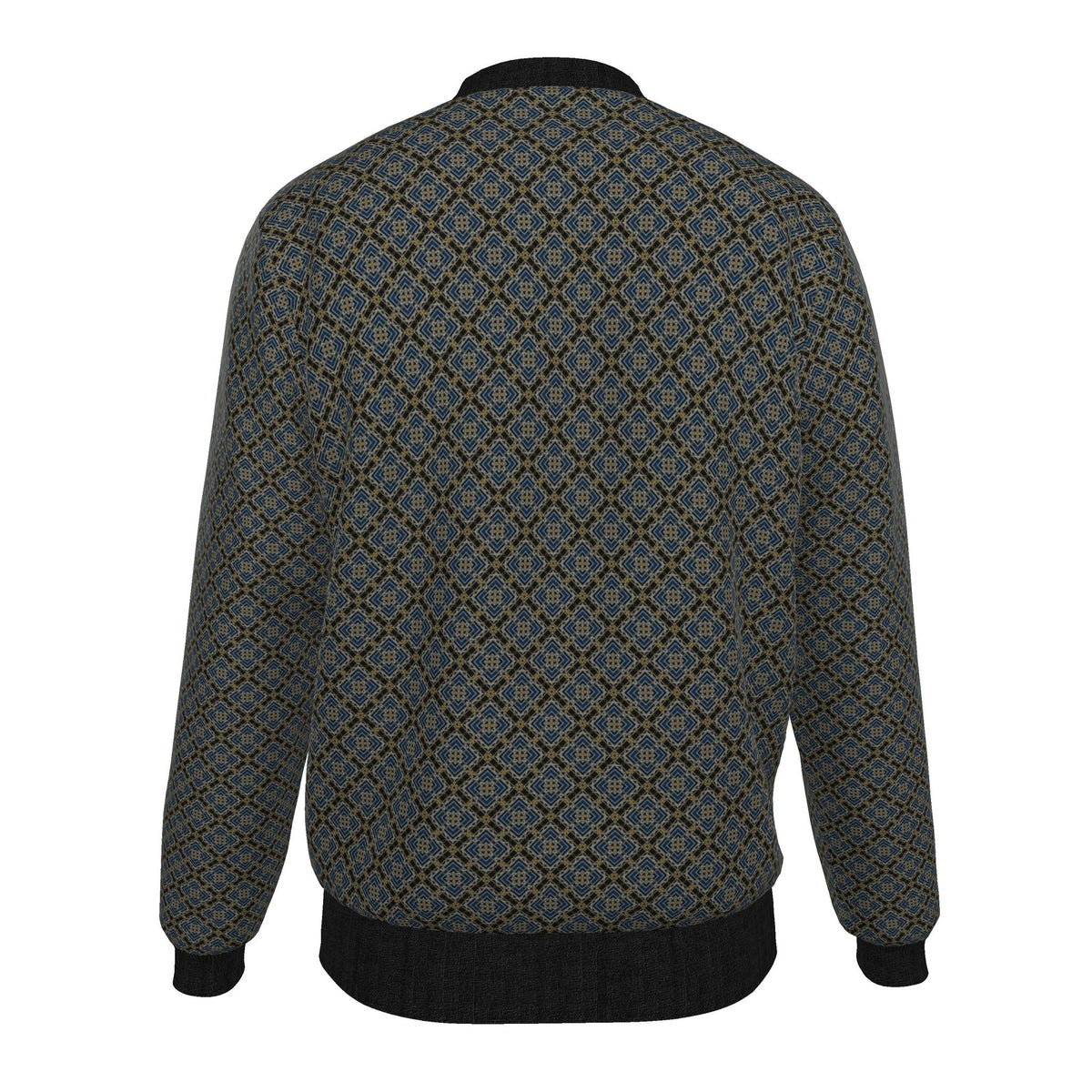 Veste bomber, motif LES CORDES DORÉES DU LABYRINTHE, d'après une toile d'Antoine Gerber, vue 2