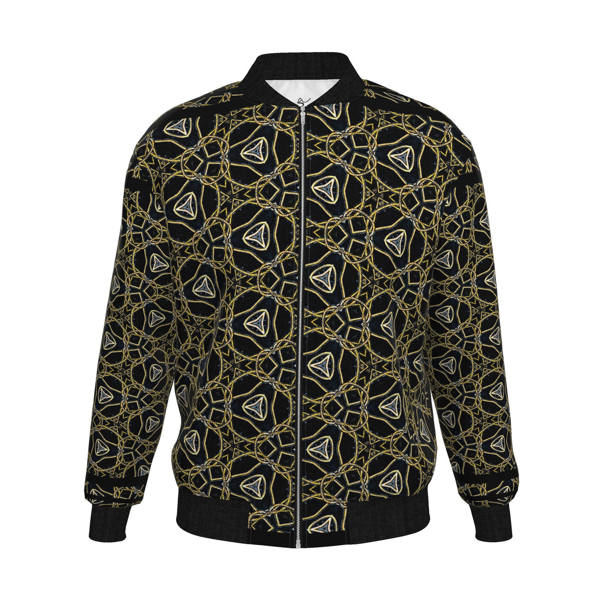 Veste bomber, motif LES CORDES DORÉES ENCHAINÉES, d'après une toile d'Antoine Gerber