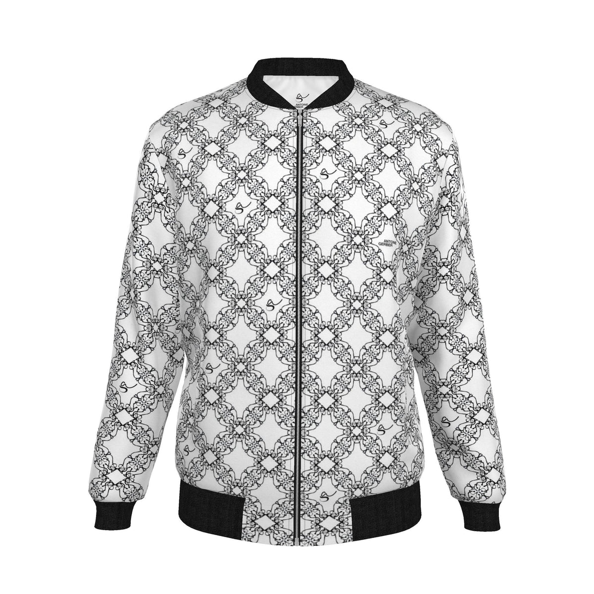 Veste bomber, motif LA STATUE, d'après une toile d'Antoine Gerber