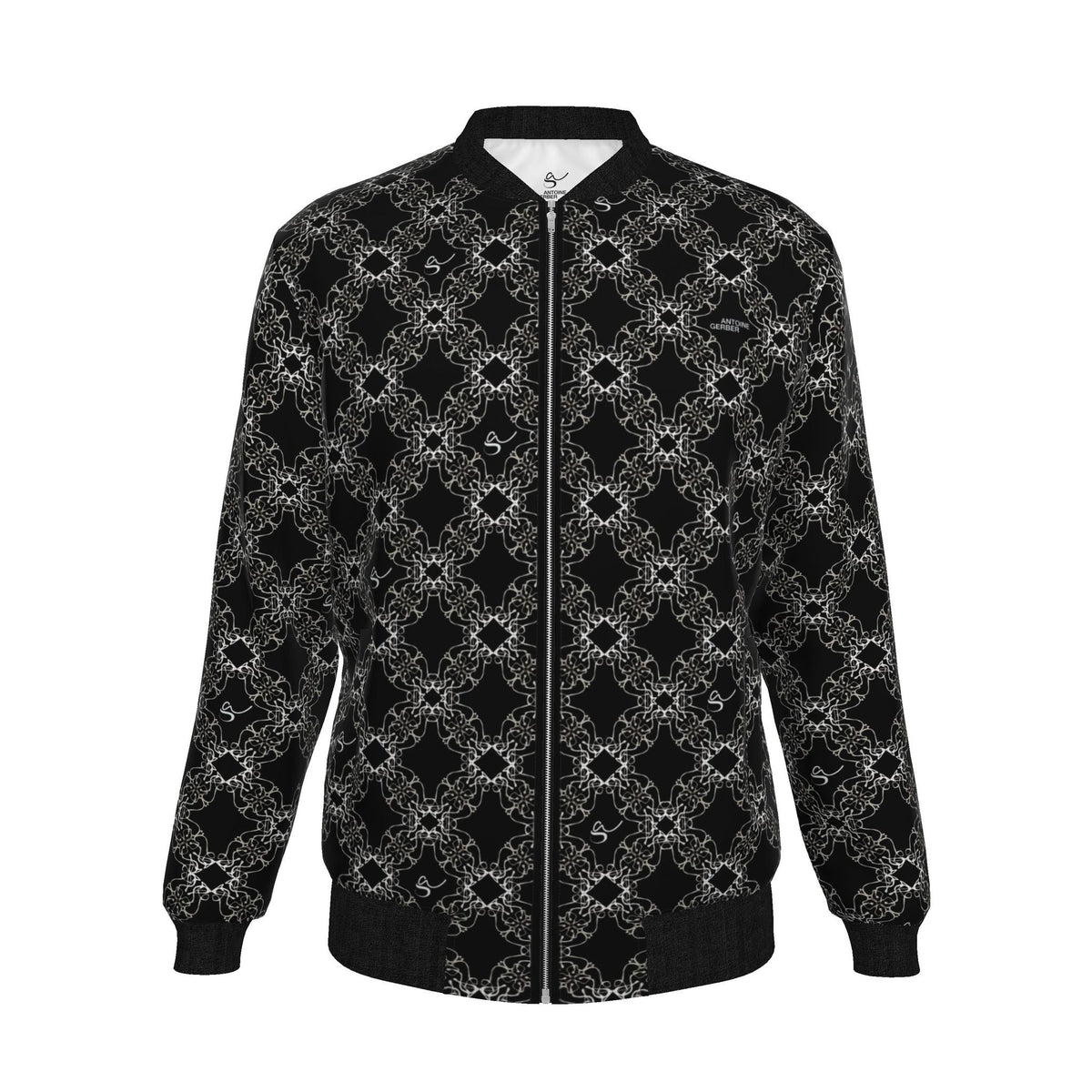 Veste bomber, motif LA STATUE, d'après une toile d'Antoine Gerber