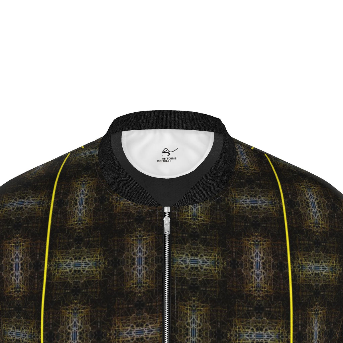Veste bomber, motif LES CORDES DORÉES D'ORIENT, d'après une toile d'Antoine Gerber, vue 3