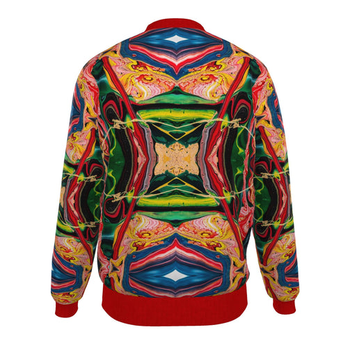 Veste bomber, motif AMADEUS LE JAMAÏCAIN, d'après une toile d'Antoine Gerber, vue 2