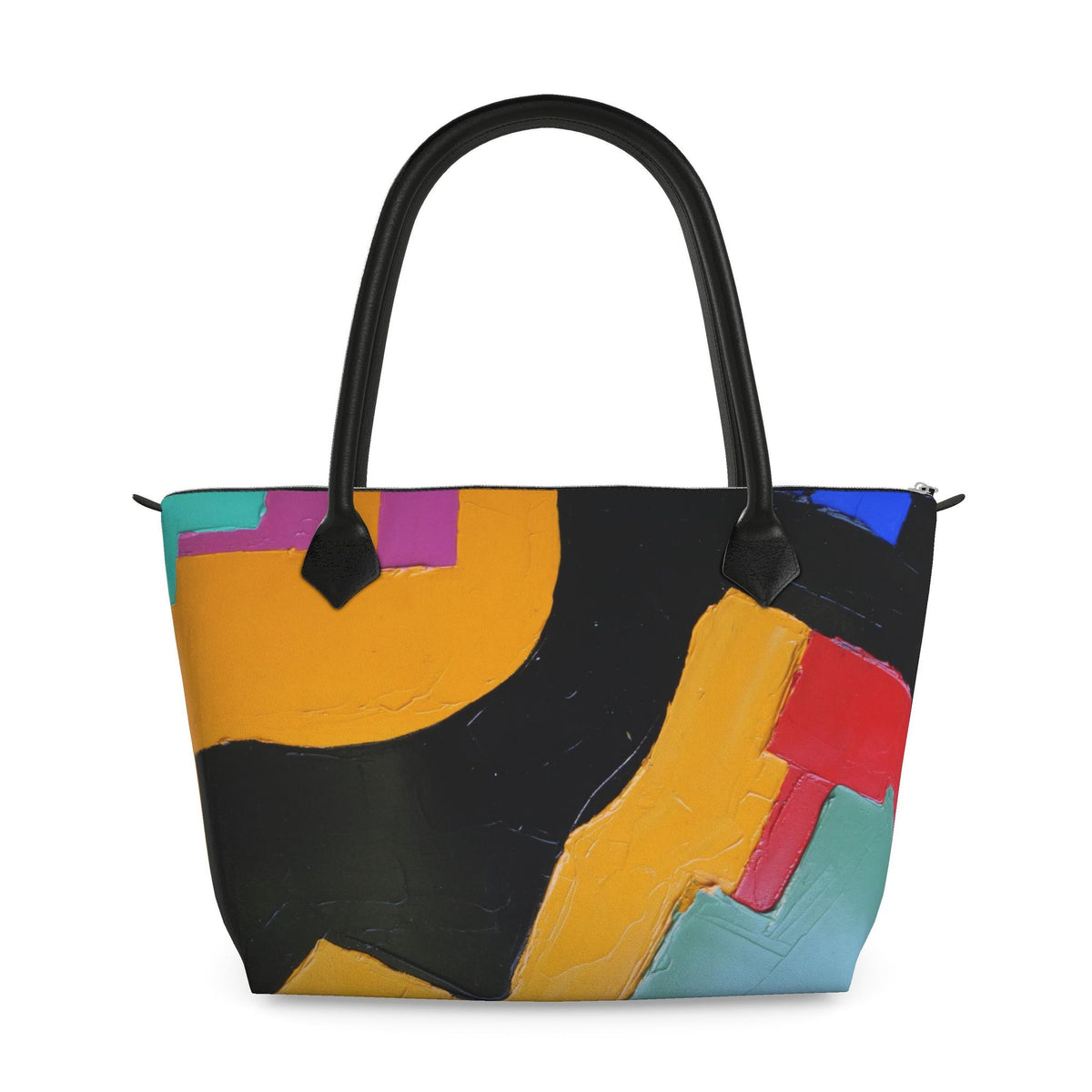 Sac à main, motif LA FEMME NOIRE AUX SEINS POINTUS, d'après une toile d'Antoine Gerber, vue 2