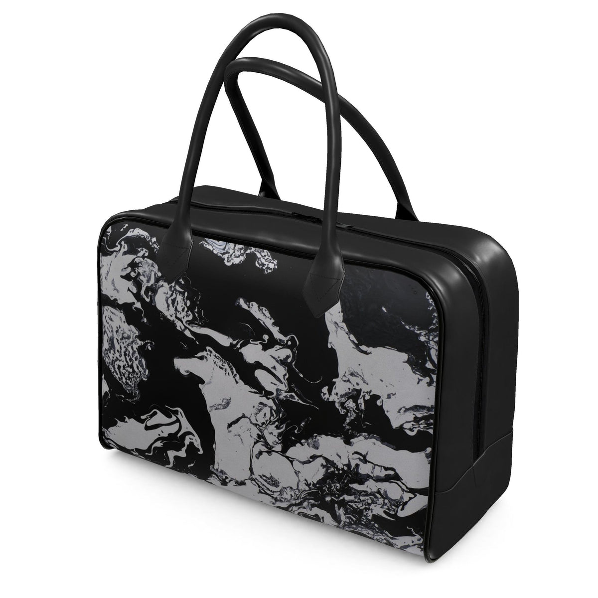 Sac de voyage, motif LE CHEVAL ET SA CAVALIÈRE, d'après une toile d'Antoine Gerber, vue 2