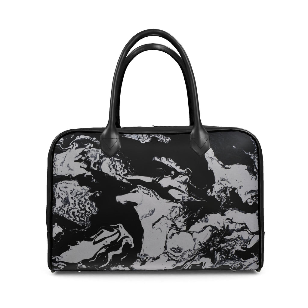 Sac de voyage, motif LE CHEVAL ET SA CAVALIÈRE, d'après une toile d'Antoine Gerber