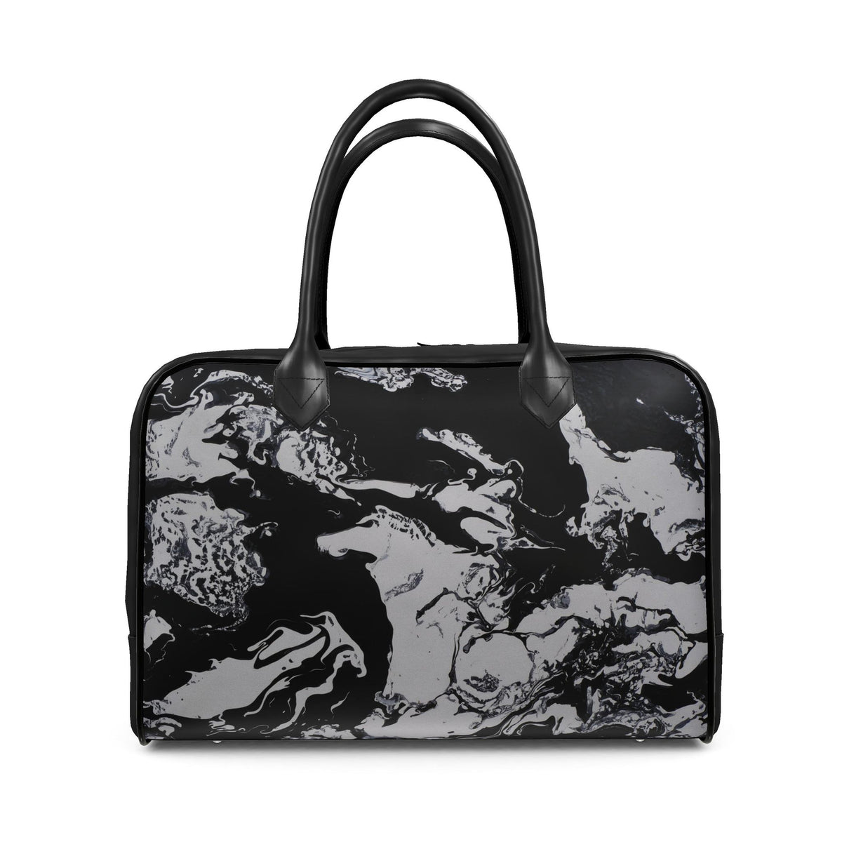 Sac de voyage, motif LE CHEVAL ET SA CAVALIÈRE, d'après une toile d'Antoine Gerber