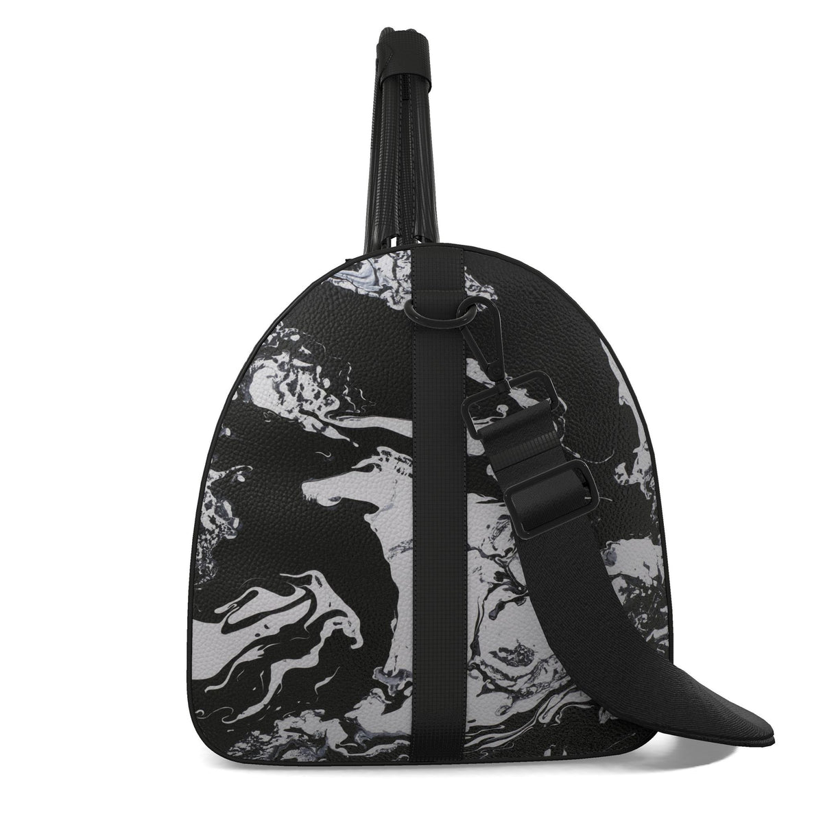 Sac polochon, motif LE CHEVAL ET SA CAVALIÈRE, d'après une toile d'Antoine Gerber, vue 3
