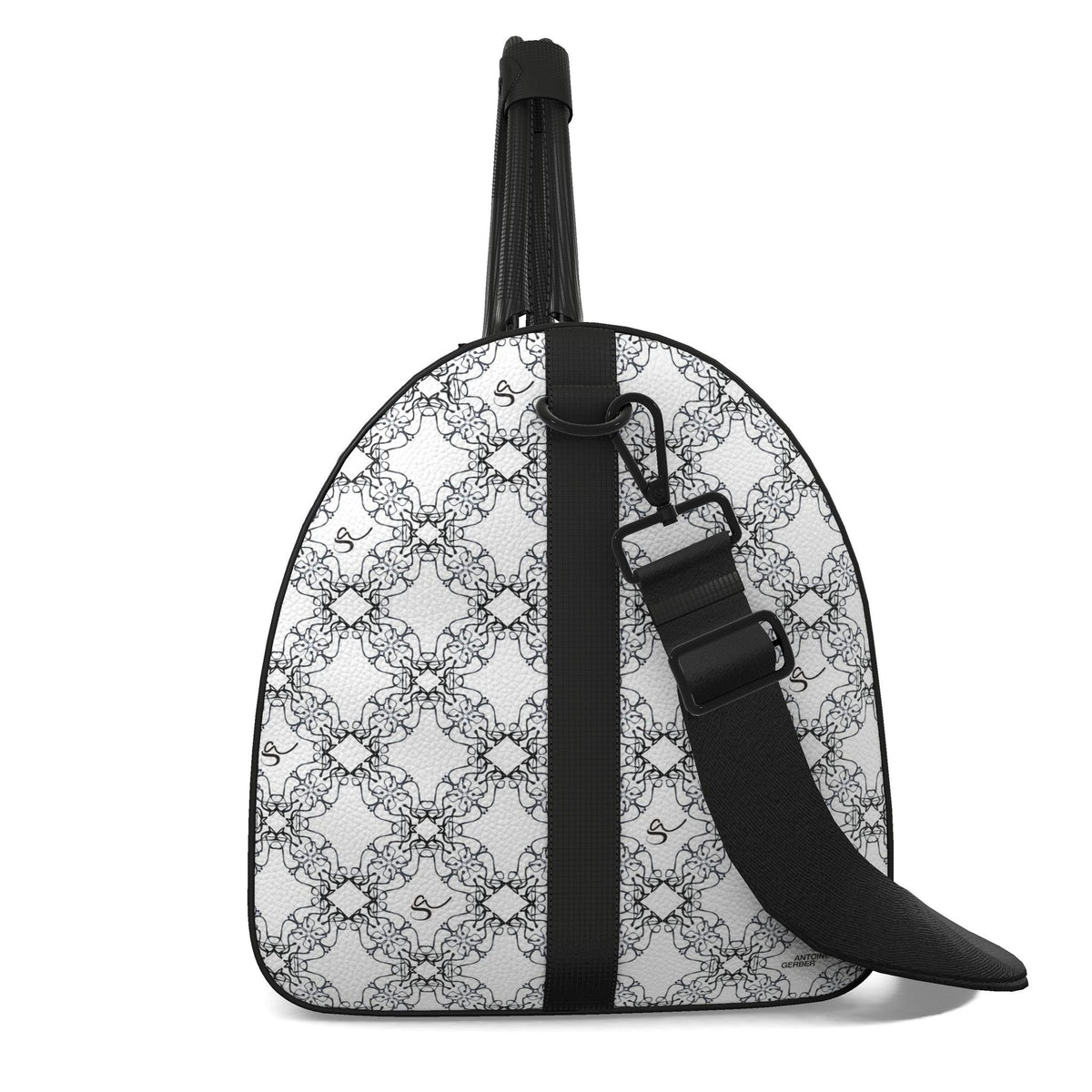 Sac polochon, motif LA STATUE, d'après une toile d'Antoine Gerber, vue 3