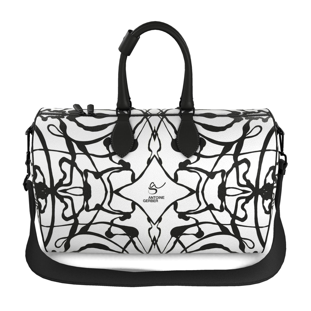 Sac polochon, motif L'HOMME AU LASSO, d'après une toile d'Antoine Gerber, vue 2