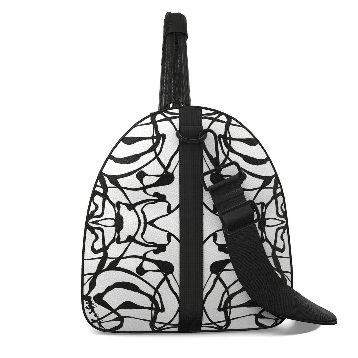 Sac polochon, motif L'HOMME AU LASSO, d'après une toile d'Antoine Gerber, vue 3