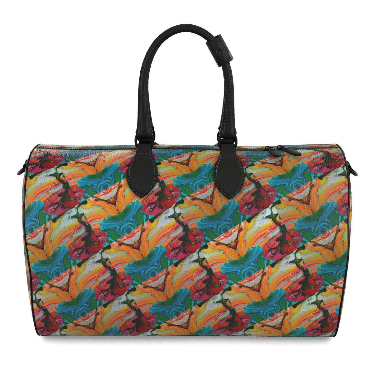 Sac polochon, motif LE POISSON DES CARAÏBES, d'après une toile d'Antoine Gerber