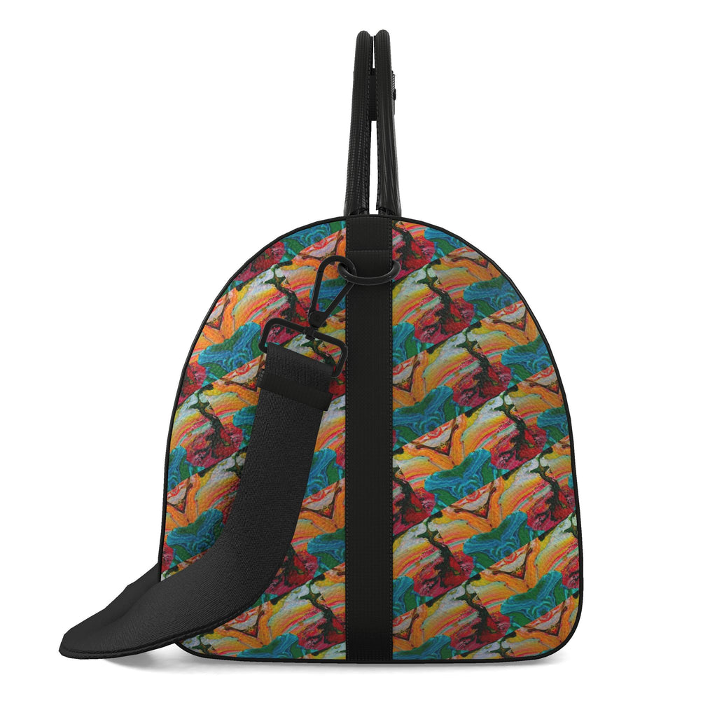 Sac polochon, motif LE POISSON DES CARAÏBES, d'après une toile d'Antoine Gerber, vue 4