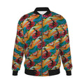 Veste bomber, motif LE POISSON DES CARAÏBES, d'après une toile d'Antoine Gerber