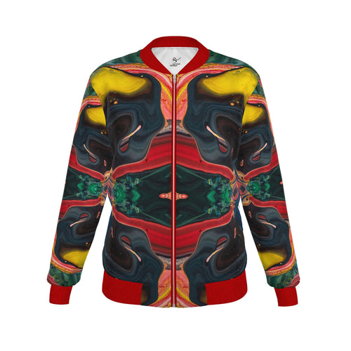 Veste bomber, motif AMADEUS LE GANESH, d'après une toile d'Antoine Gerber