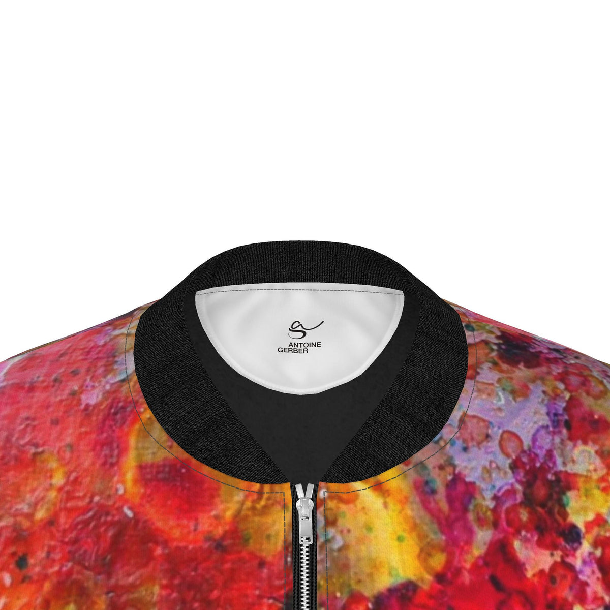 Veste bomber, motif LA BELLE ET LA BÊTE, d'après une toile d'Antoine Gerber, vue 4