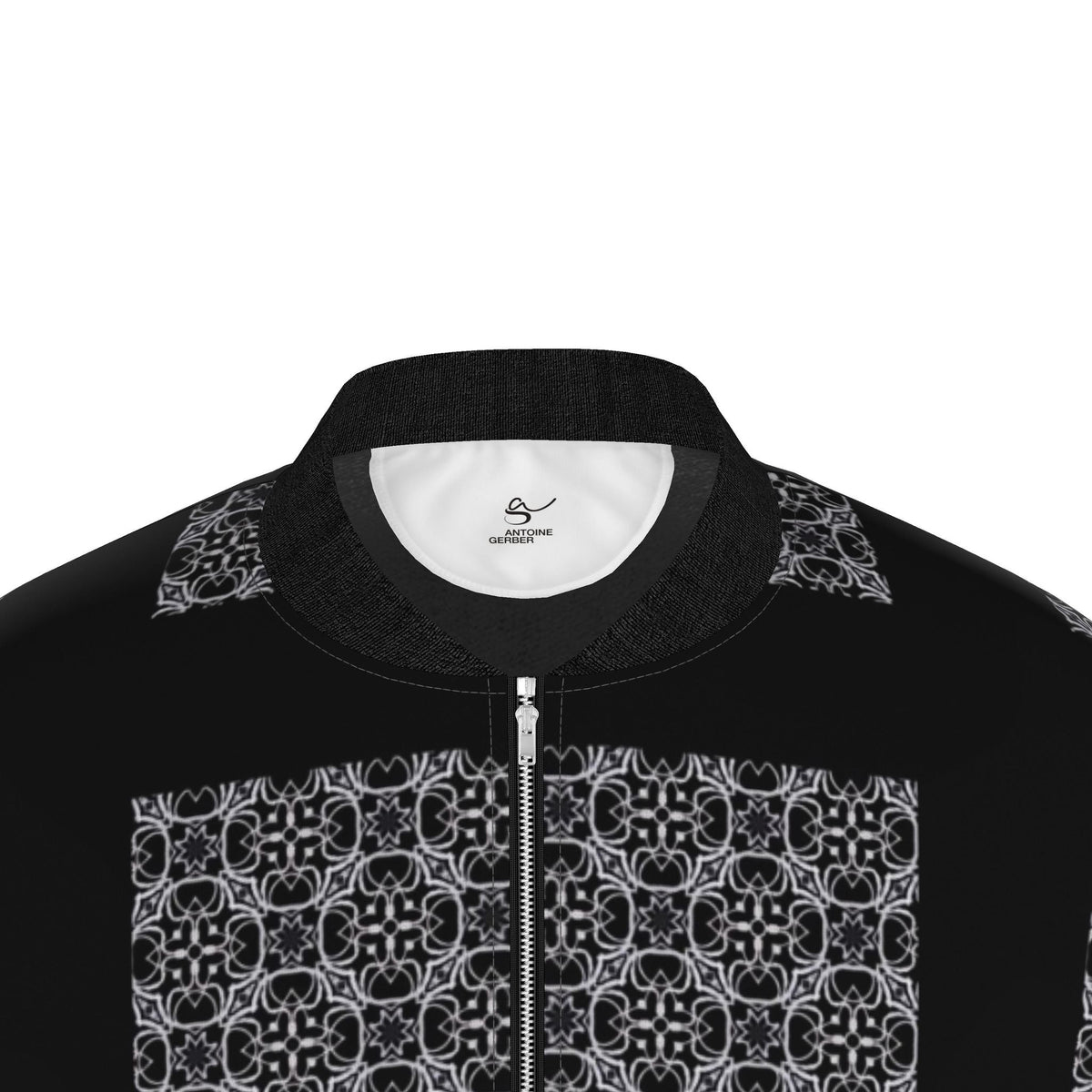 Veste bomber, motif LE CŒUR DES FEMMES, d'après une toile d'Antoine Gerber, vue 3