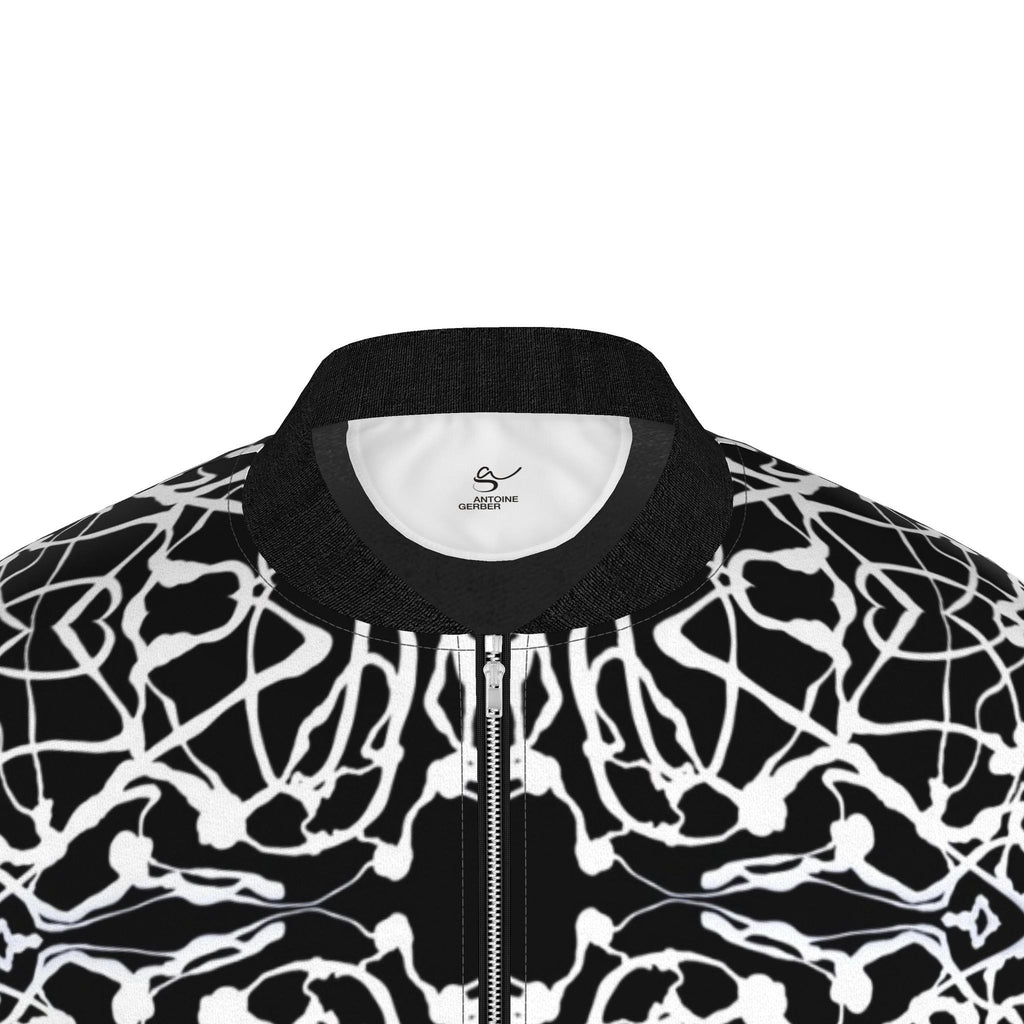 Veste bomber, motif LE CŒUR DES FEMMES, d'après une toile d'Antoine Gerber, vue 3