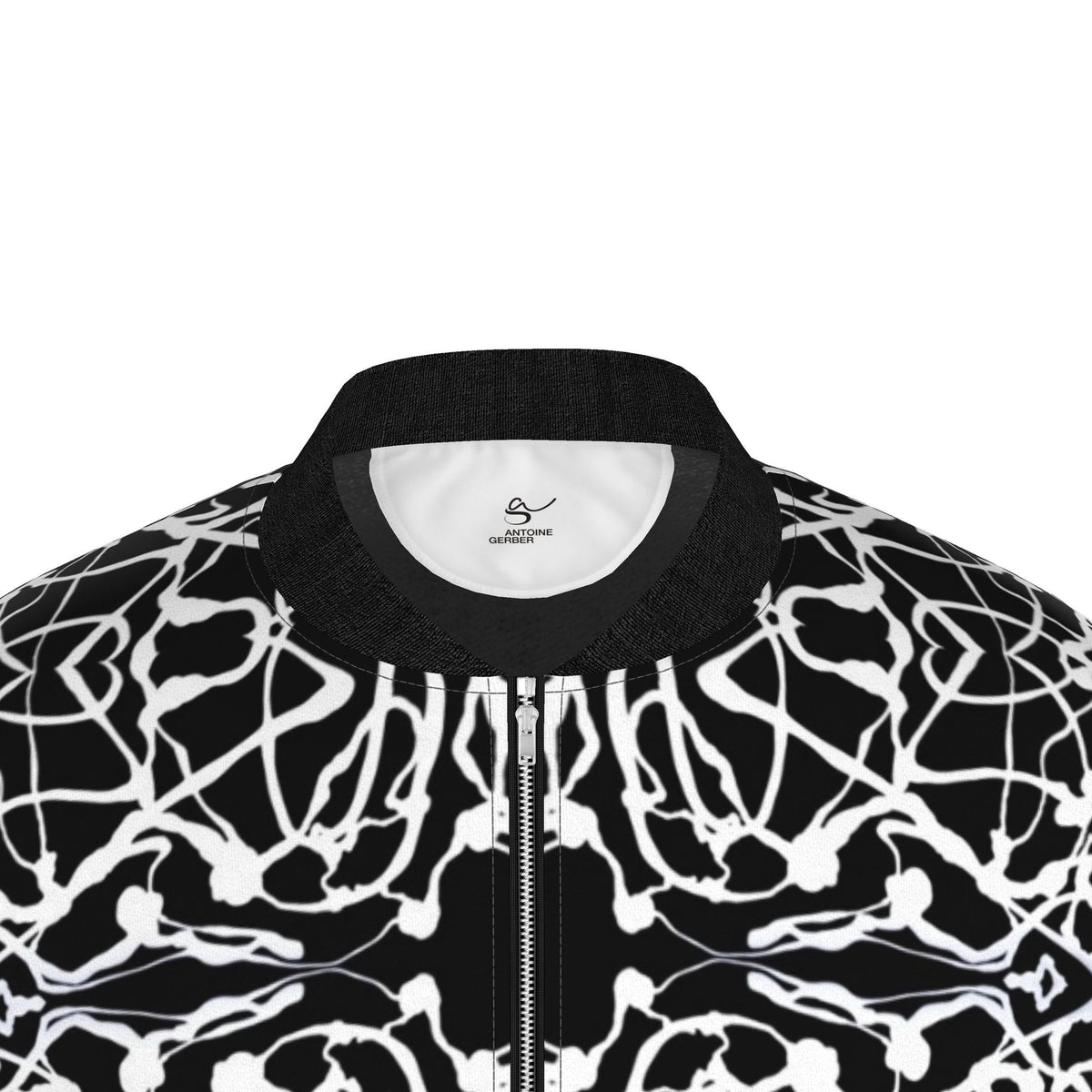 Veste bomber, motif LE CŒUR DES FEMMES, d'après une toile d'Antoine Gerber, vue 3
