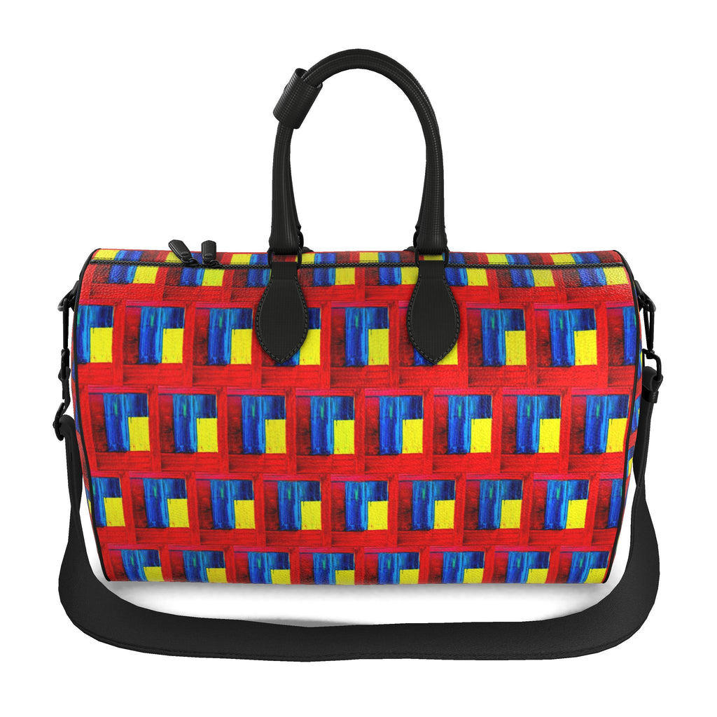 Sac polochon, motif LE CERCLE DES POÈTES DISPARUS, d'après une toile d'Antoine Gerber, vue 2
