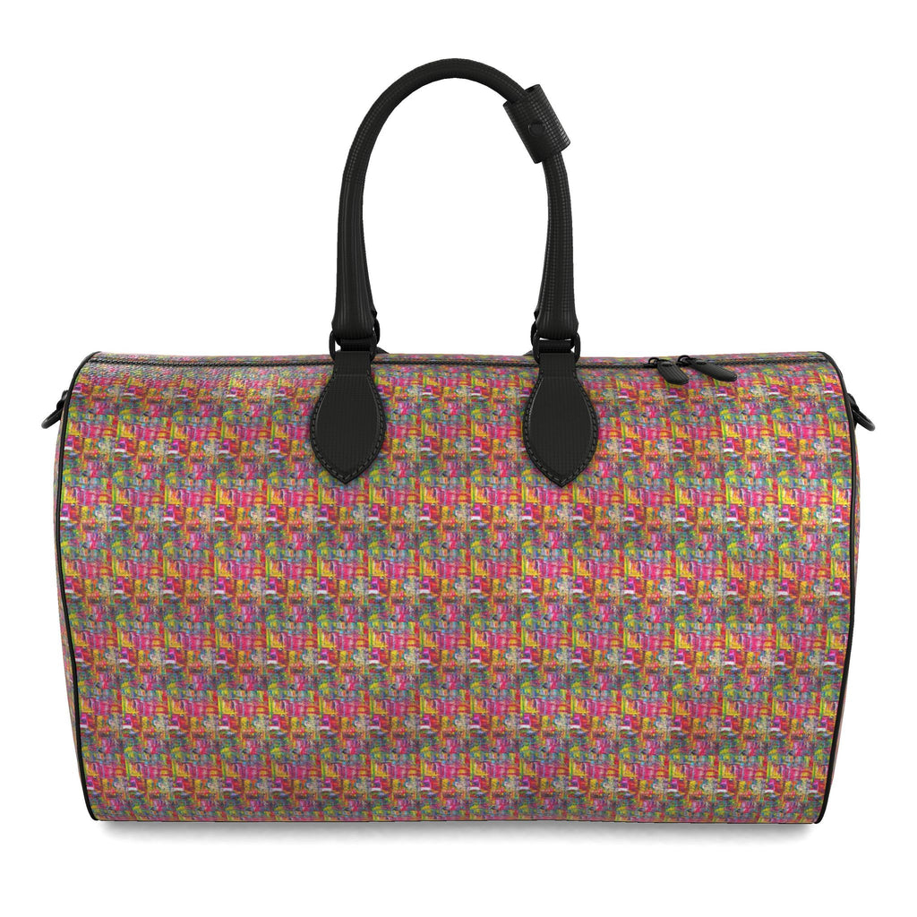 Sac polochon, motif LES FAVELAS, d'après une toile d'Antoine Gerber