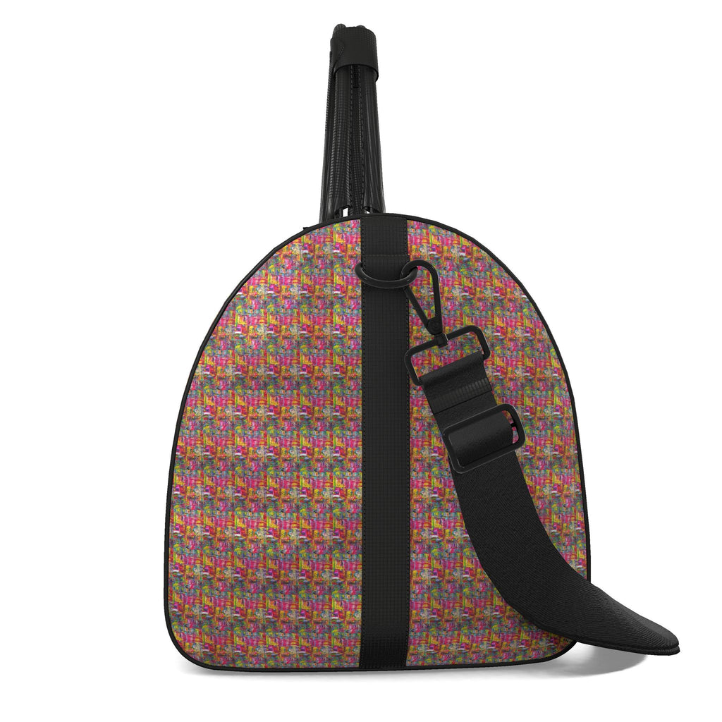 Sac polochon, motif LES FAVELAS, d'après une toile d'Antoine Gerber, vue 3