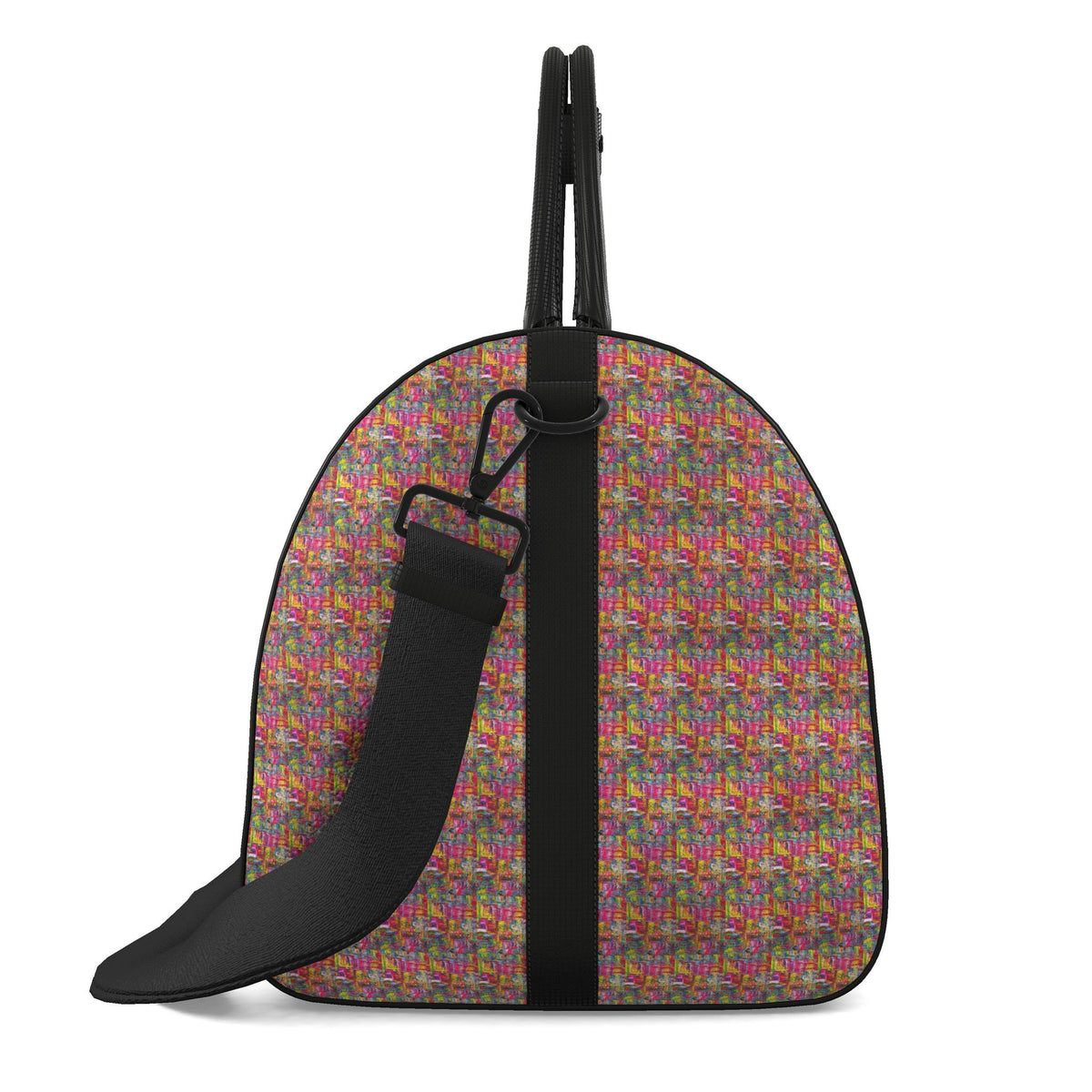 Sac polochon, motif LES FAVELAS, d'après une toile d'Antoine Gerber, vue 4