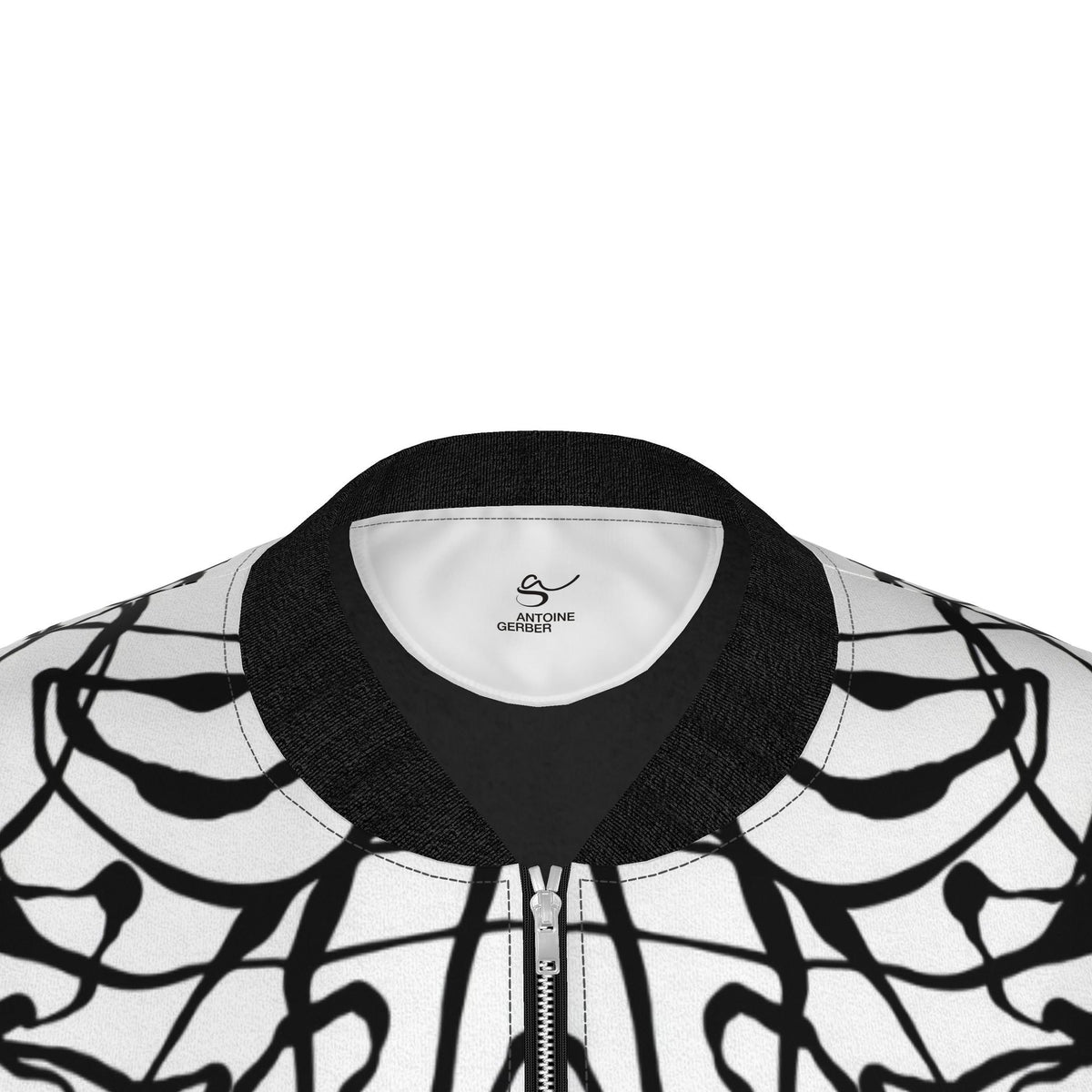Veste bomber, motif L'HOMME AU LASSO, d'après une toile d'Antoine Gerber, vue 3