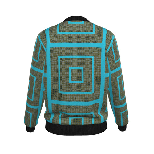 Veste bomber, motif LES 4 SAISONS HIVER, d'après une toile d'Antoine Gerber, vue 2