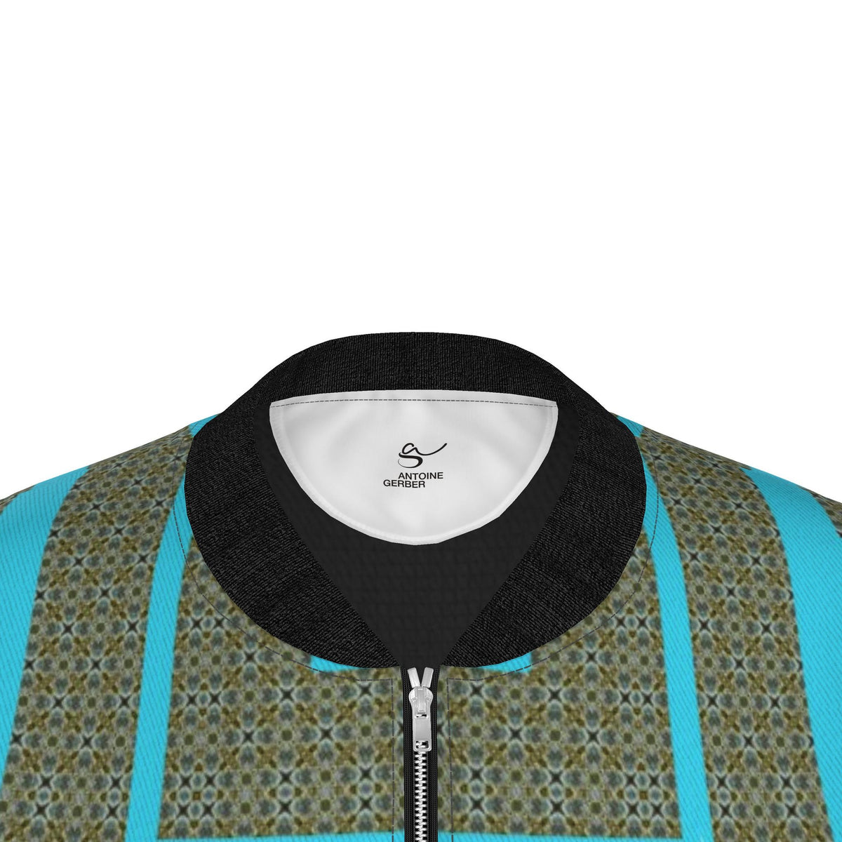 Veste bomber, motif LES 4 SAISONS HIVER, d'après une toile d'Antoine Gerber, vue 3