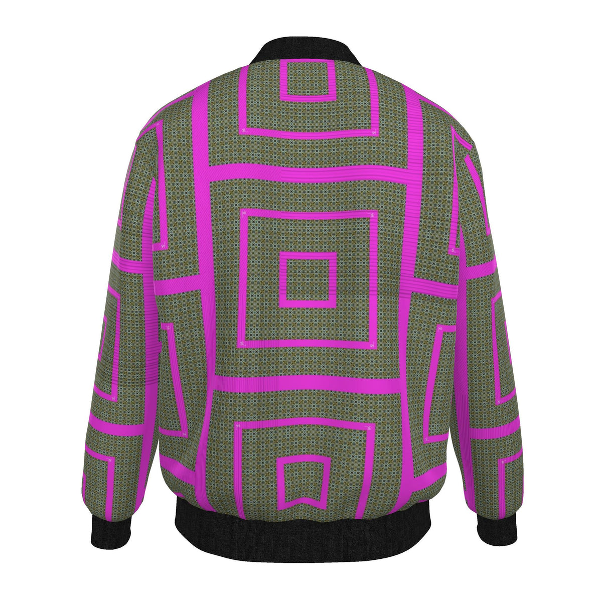 Veste bomber, motif LES 4 SAISONS PRINTEMPS, d'après une toile d'Antoine Gerber, vue 2