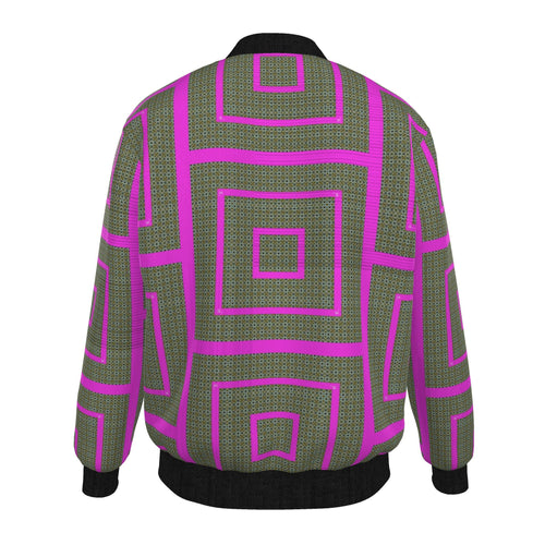 Veste bomber, motif LES 4 SAISONS PRINTEMPS, d'après une toile d'Antoine Gerber, vue 2