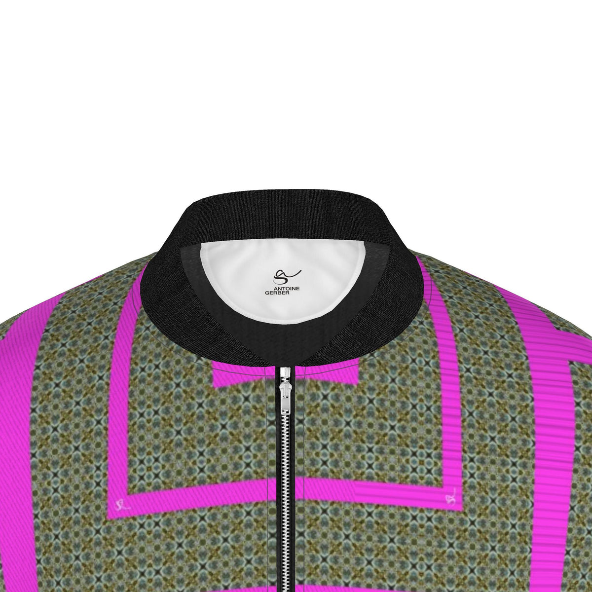 Veste bomber, motif LES 4 SAISONS PRINTEMPS, d'après une toile d'Antoine Gerber, vue 3