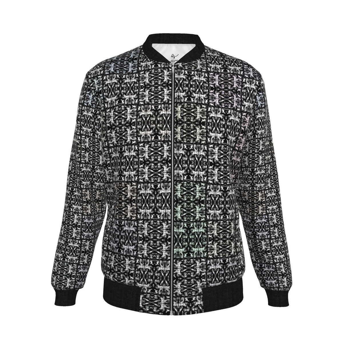 Veste bomber, motif LE CHEVAL ET SA CAVALIÈRE PERDU, d'après une toile d'Antoine Gerber