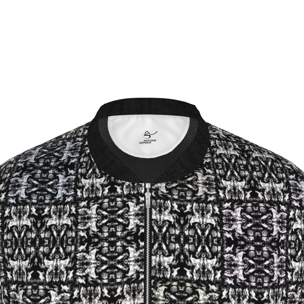 Veste bomber, motif LE CHEVAL ET SA CAVALIÈRE PERDU, d'après une toile d'Antoine Gerber, vue 3