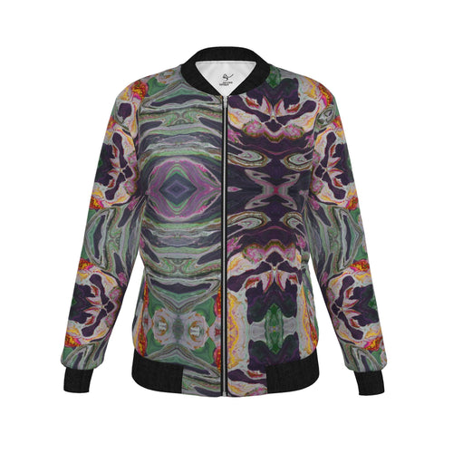Veste bomber, motif LA PANTHÈRE ROSE, d'après une toile d'Antoine Gerber