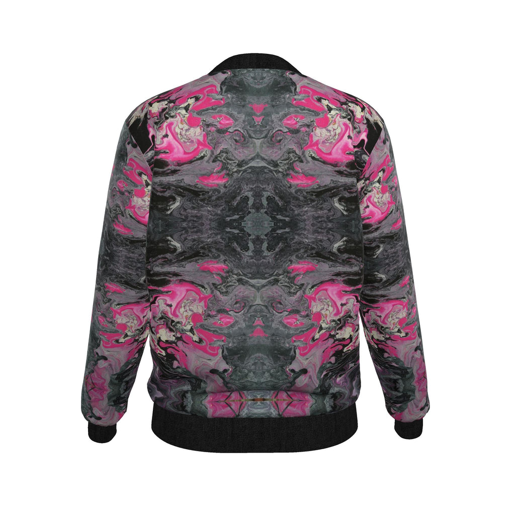 Veste bomber, motif LE PÈRE ET SA FILLE, d'après une toile d'Antoine Gerber, vue 2