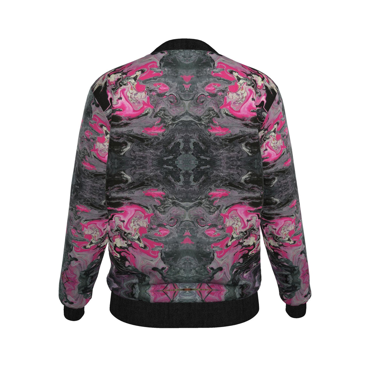 Veste bomber, motif LE PÈRE ET SA FILLE, d'après une toile d'Antoine Gerber, vue 2