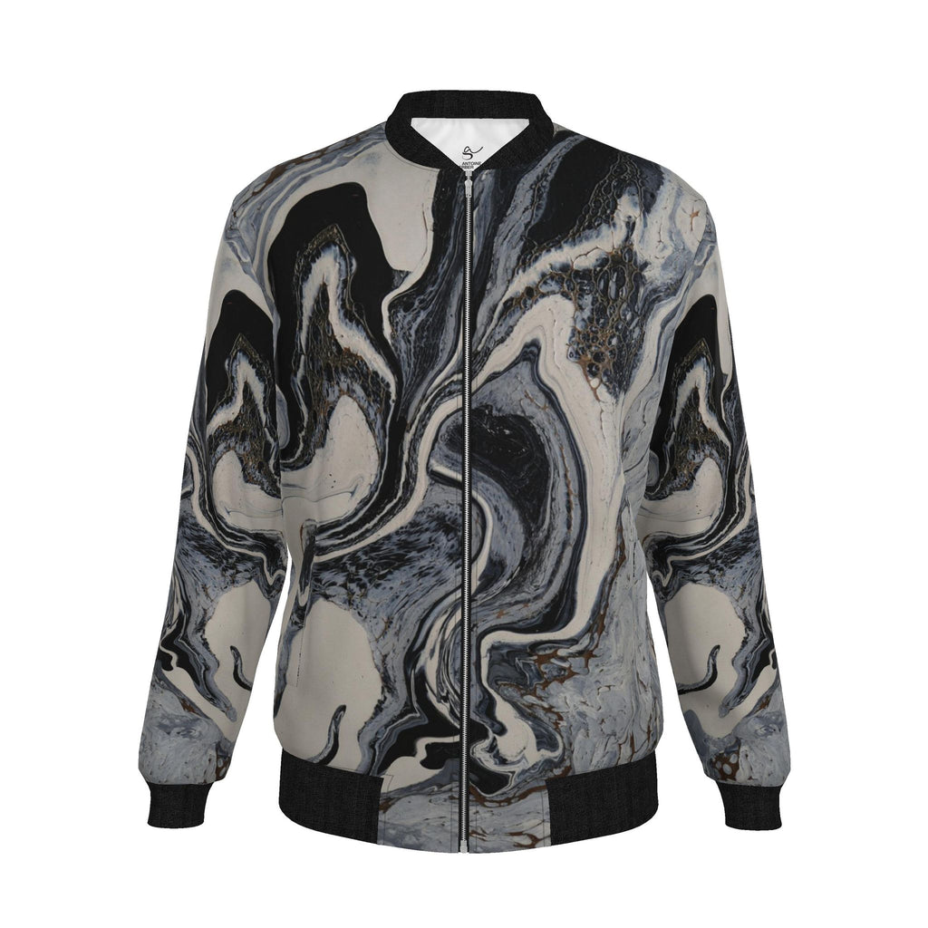 Veste bomber, motif LE LOUP QUI VOLE, d'après une toile d'Antoine Gerber