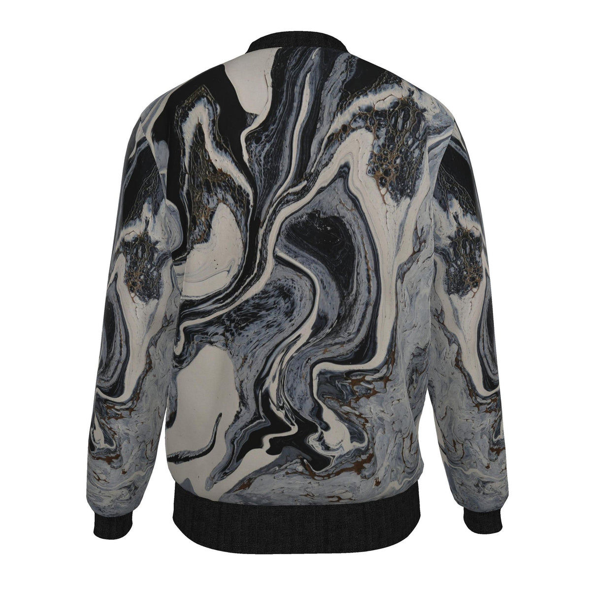 Veste bomber, motif LE LOUP QUI VOLE, d'après une toile d'Antoine Gerber, vue 2