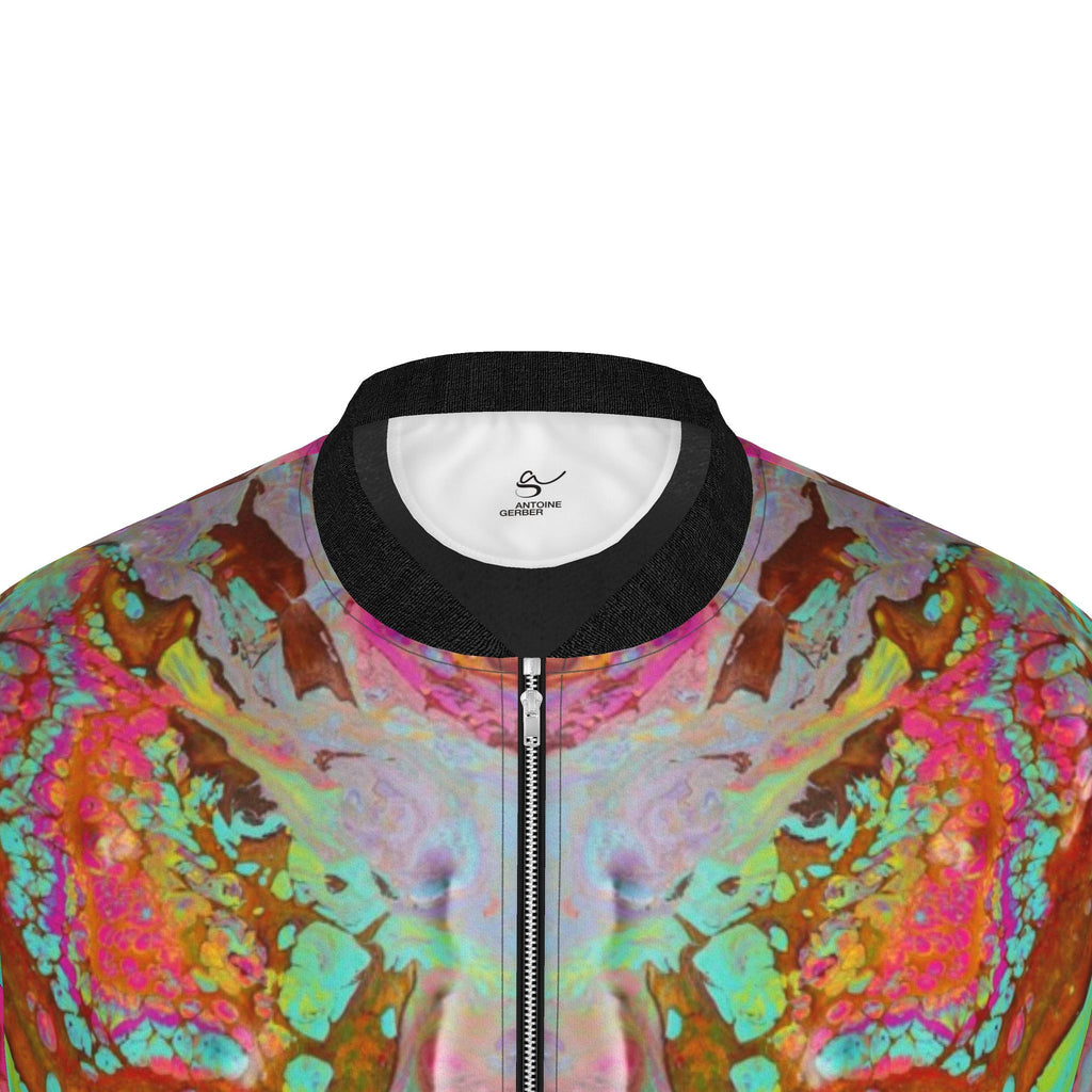 Veste bomber, motif MÉTAMORPHOSE, d'après une toile d'Antoine Gerber, vue 3