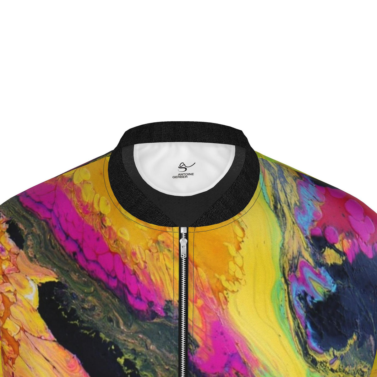 Veste bomber, motif AVATAR, d'après une toile d'Antoine Gerber, vue 3