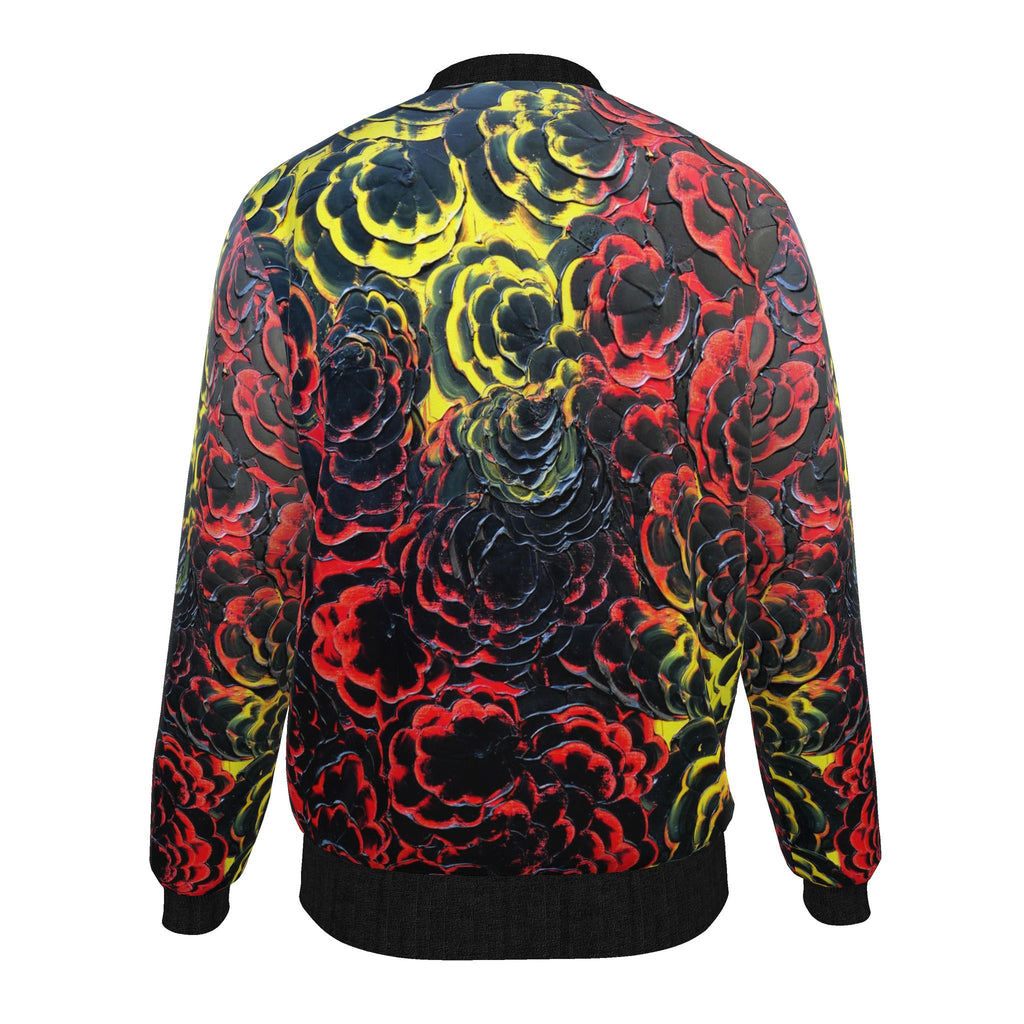 Veste bomber, motif L'ÉVEIL DU FEU, d'après une toile d'Antoine Gerber, vue 2
