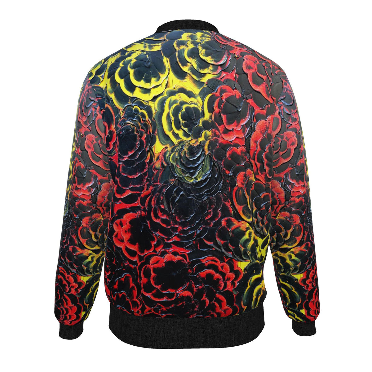 Veste bomber, motif L'ÉVEIL DU FEU, d'après une toile d'Antoine Gerber, vue 2